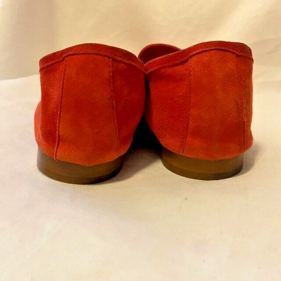 Kenneth Cole Red Soft Suede Mens 10 Dean Unlined Slip On Penny Loafer Shoes - Picture 3 of 6